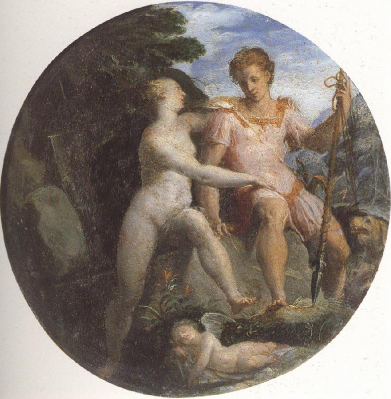 Girolamo Macchietti Venus and Adonis oil painting image